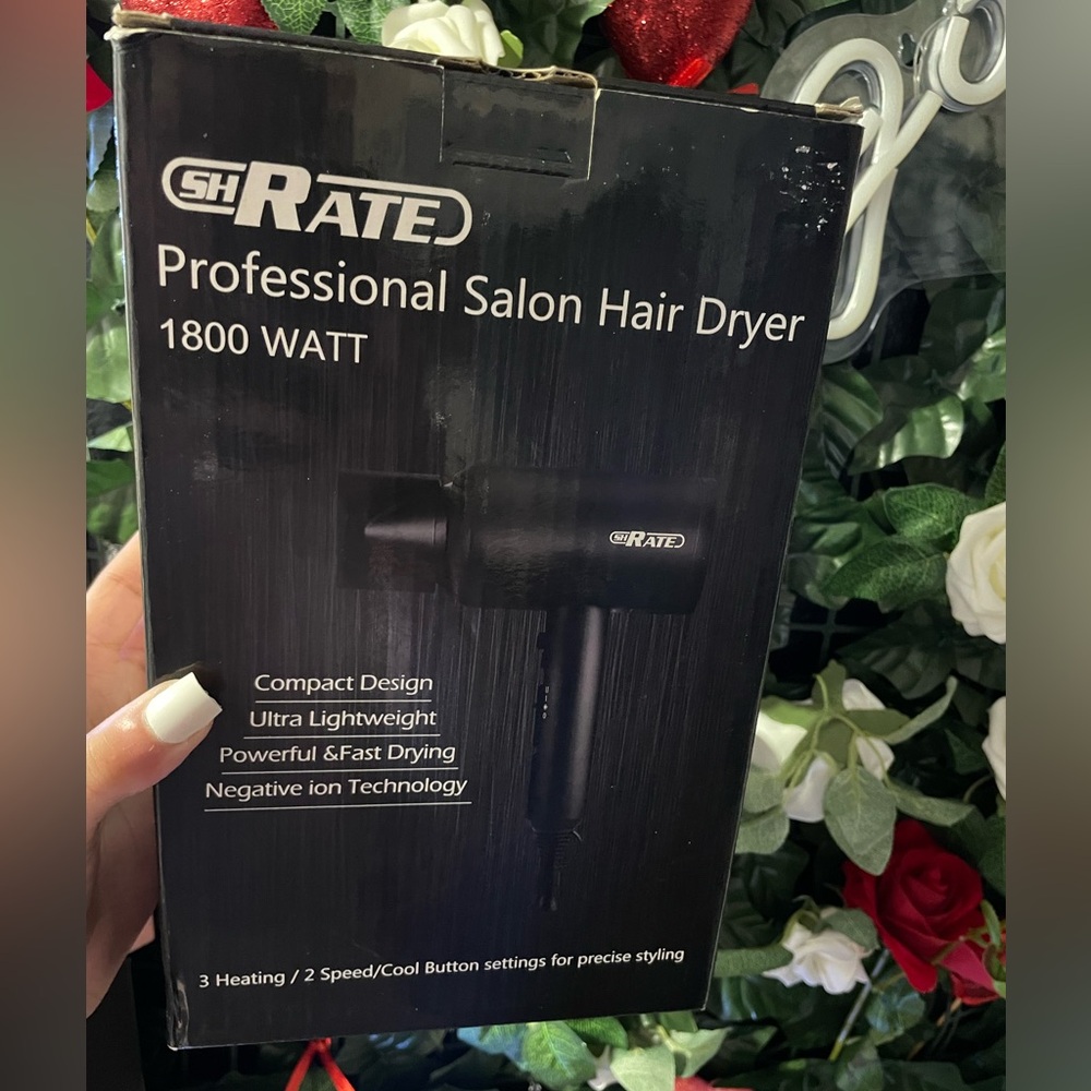 Professional Salon Hair Dryer - Black